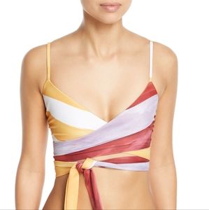 MH Mila Wrap Bikini Top Zoa Bottom Abstract Print